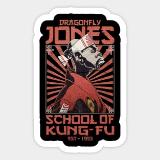 VINTAGE DRAGONFLY JONES SCHOOL KUNG-FU Sticker